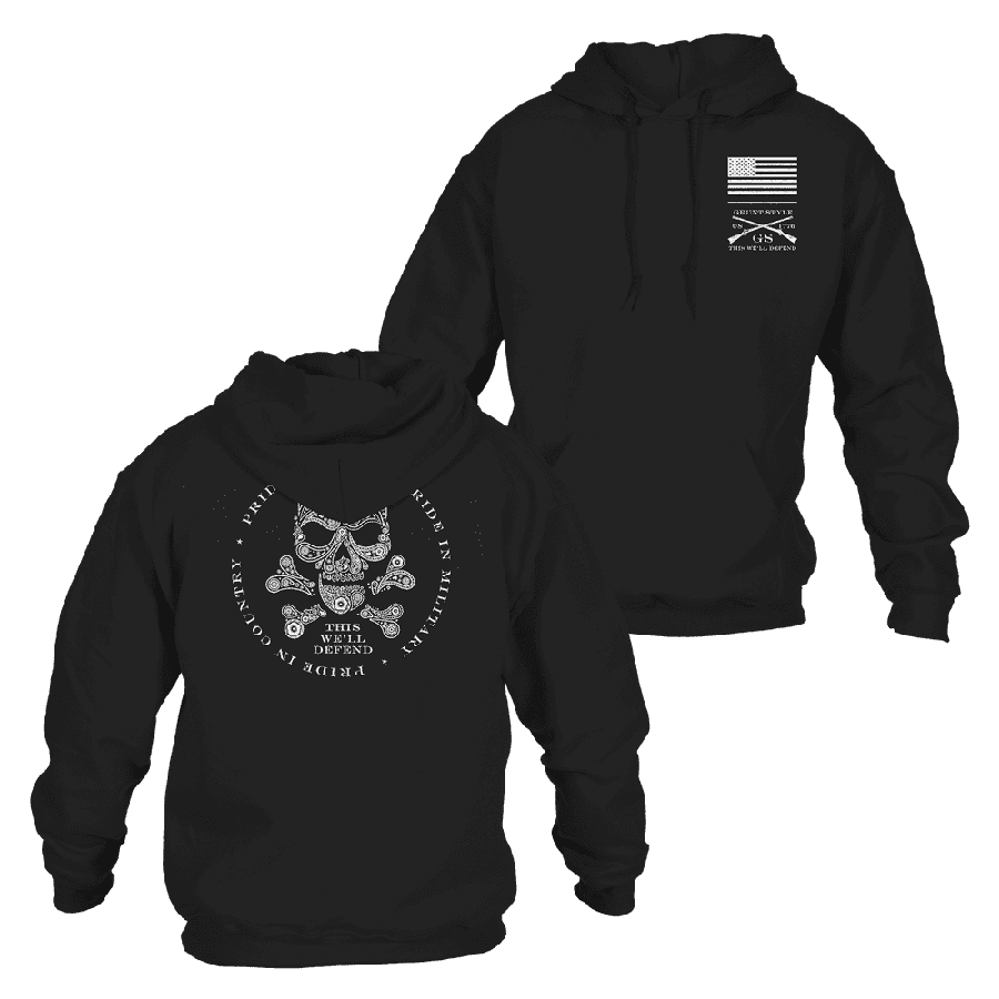 Death Paisley Hoodie - Black