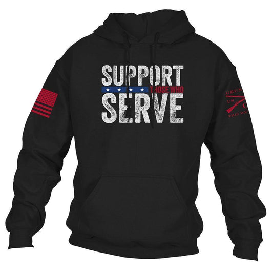 Men's Support Those Who Serve™  Hoodie - Black