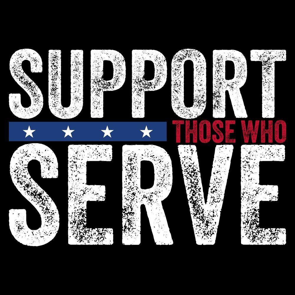 Men's Support Those Who Serve™  Hoodie - Black