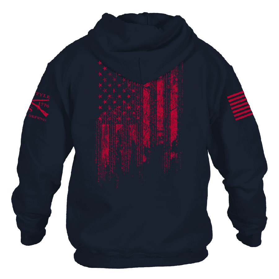 1776 Flag Hoodie - Navy