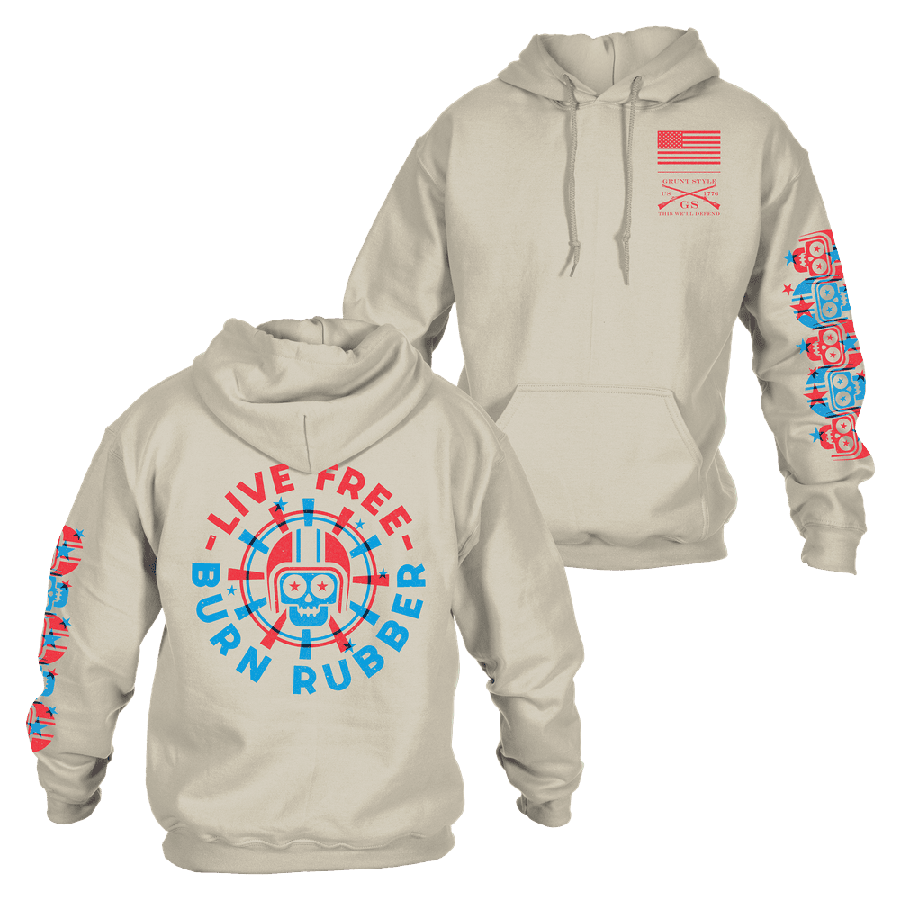 Burn Rubber Hoodie - Sand