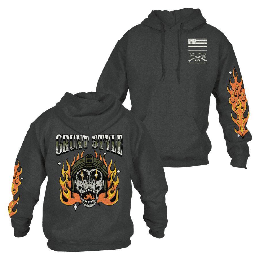 Flamethrower Hoodie - Dark Heather