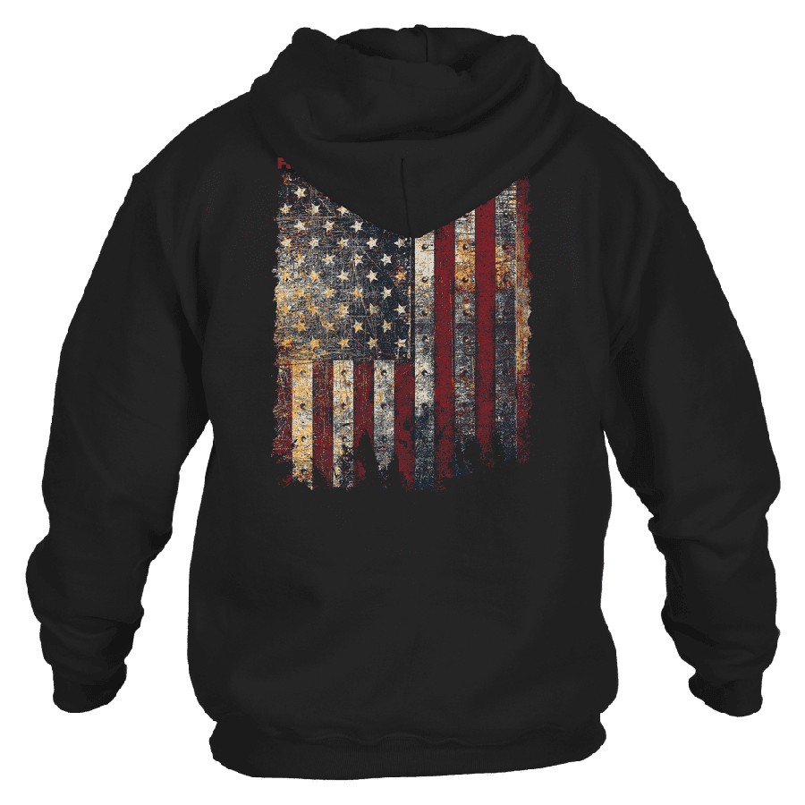 Red Blood Blue Collar® Hoodie - Black