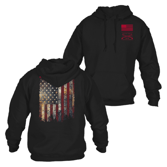 Red Blood Blue Collar® Hoodie - Black