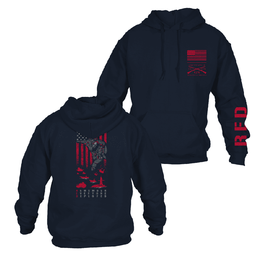 RED Friday Hoodie - Navy