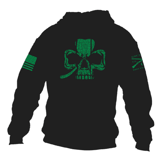 Clover Skull Hoodie - Black