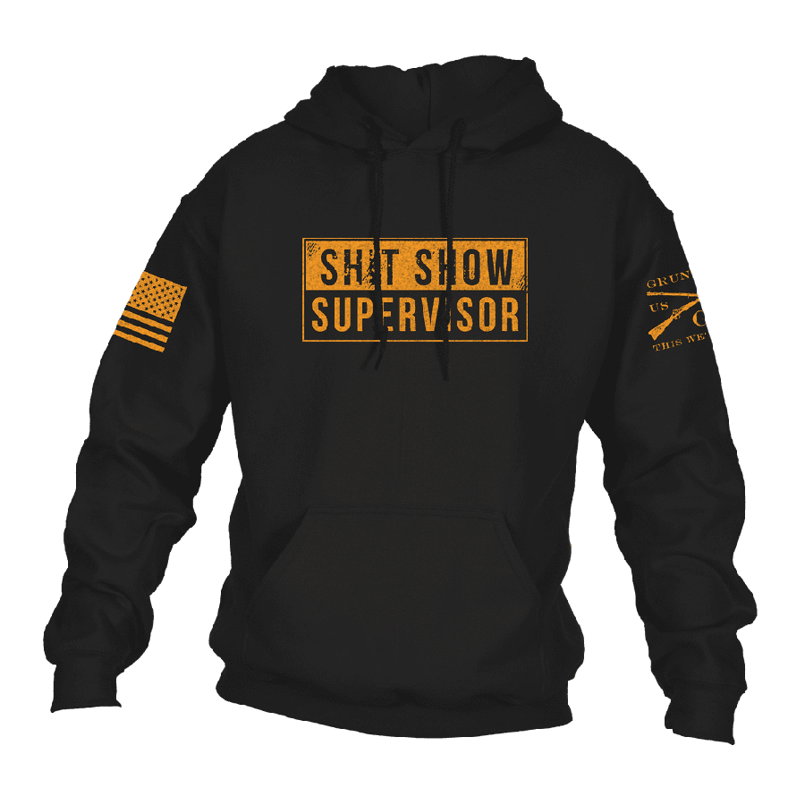 Sh*t Show Supervisor Hoodie - Black