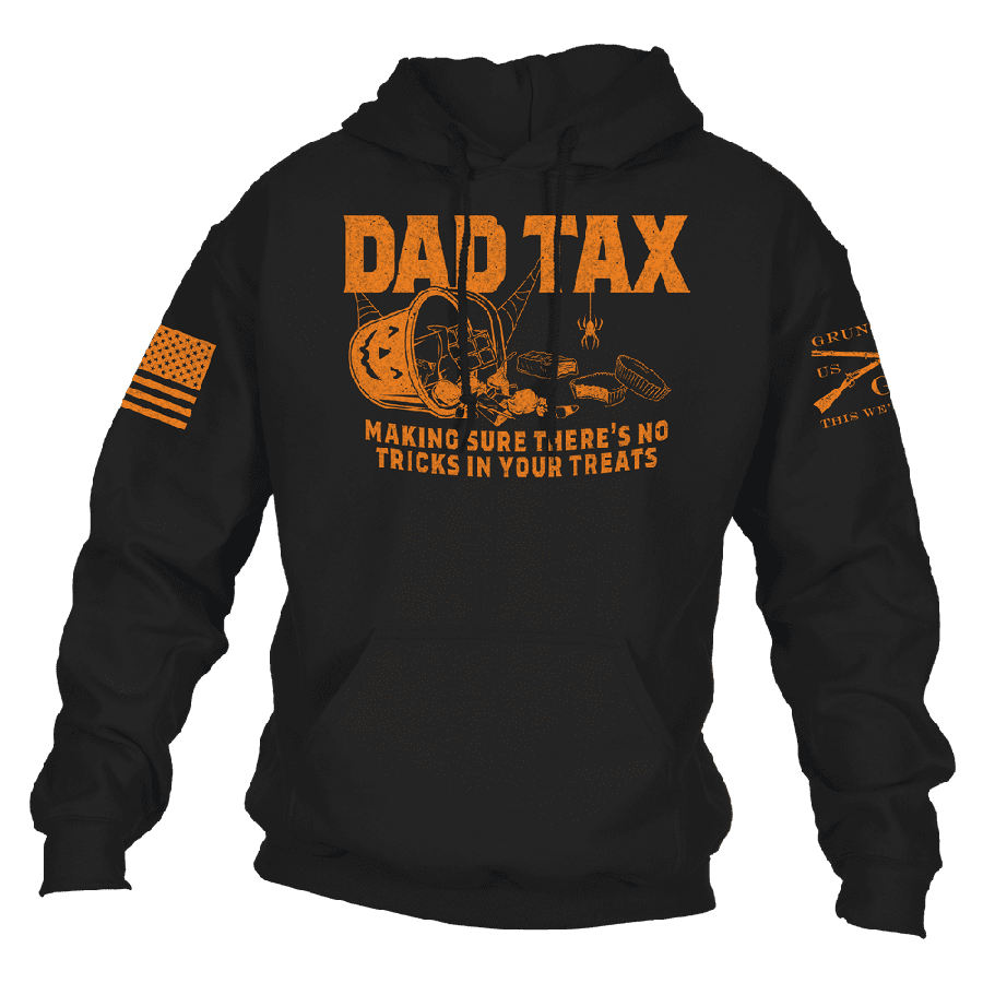 Dad Tax Halloween Hoodie - Black