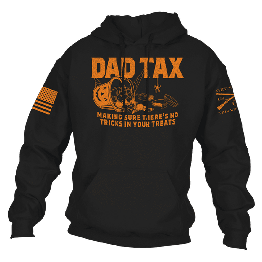 Dad Tax Halloween Hoodie - Black