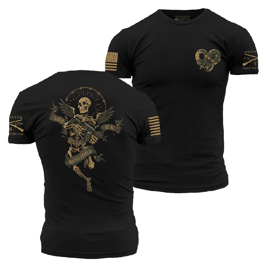 Love Is A Battlefield T-Shirt - Black