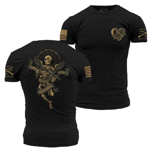 Love Is A Battlefield T-Shirt - Black