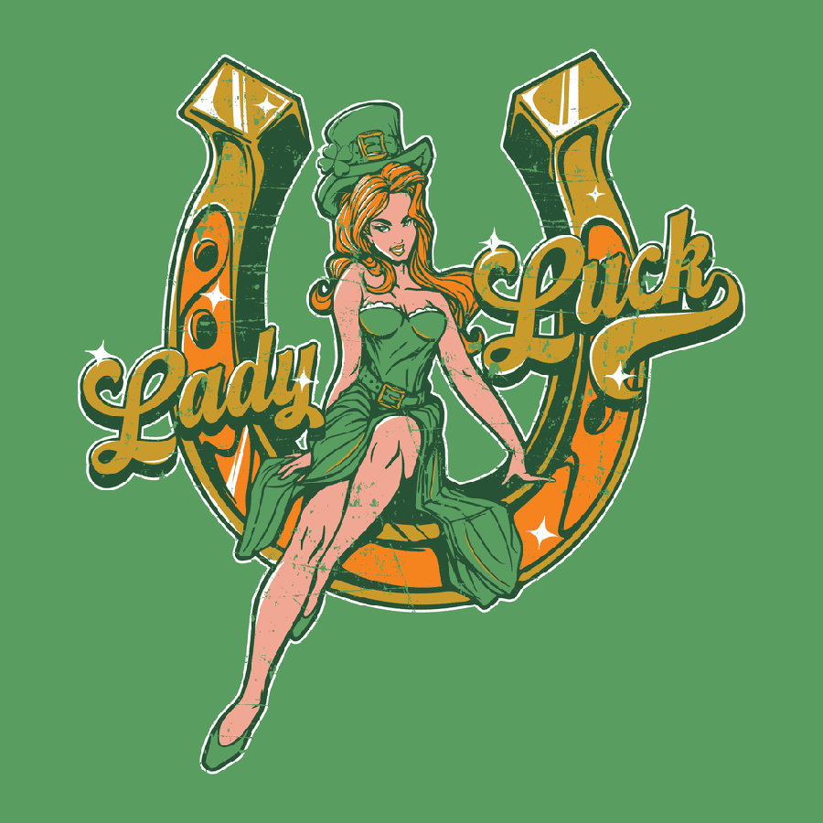 Lady Luck T-Shirt - Kelly Green