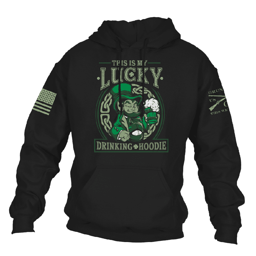 Lucky Drinking Hoodie - Black