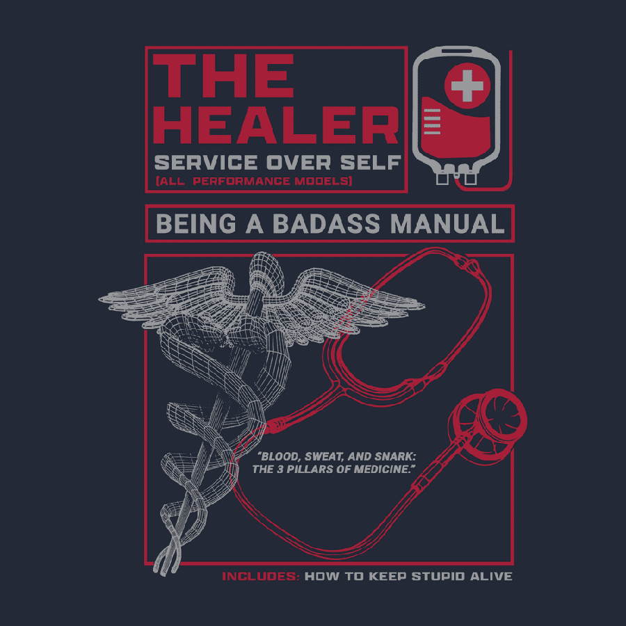 The Healer T-Shirt - Midnight Navy