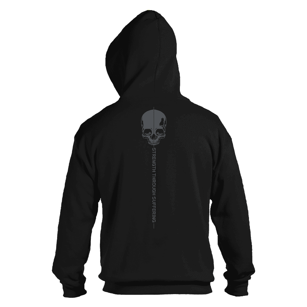 Strength Through Suffering Full-Zip Hoodie - Black