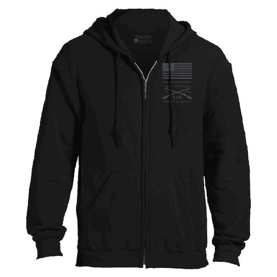 Strength Through Suffering Full-Zip Hoodie - Black