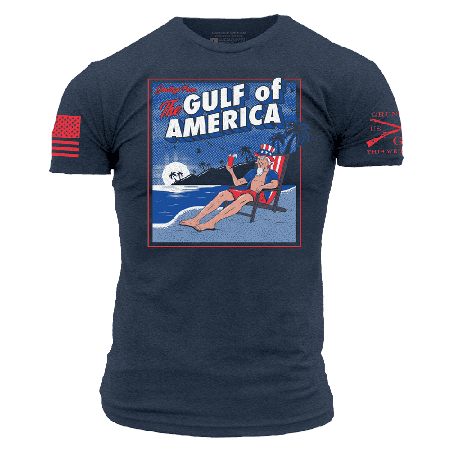 Greetings From The Gulf Of America T-Shirt - Midnight Navy