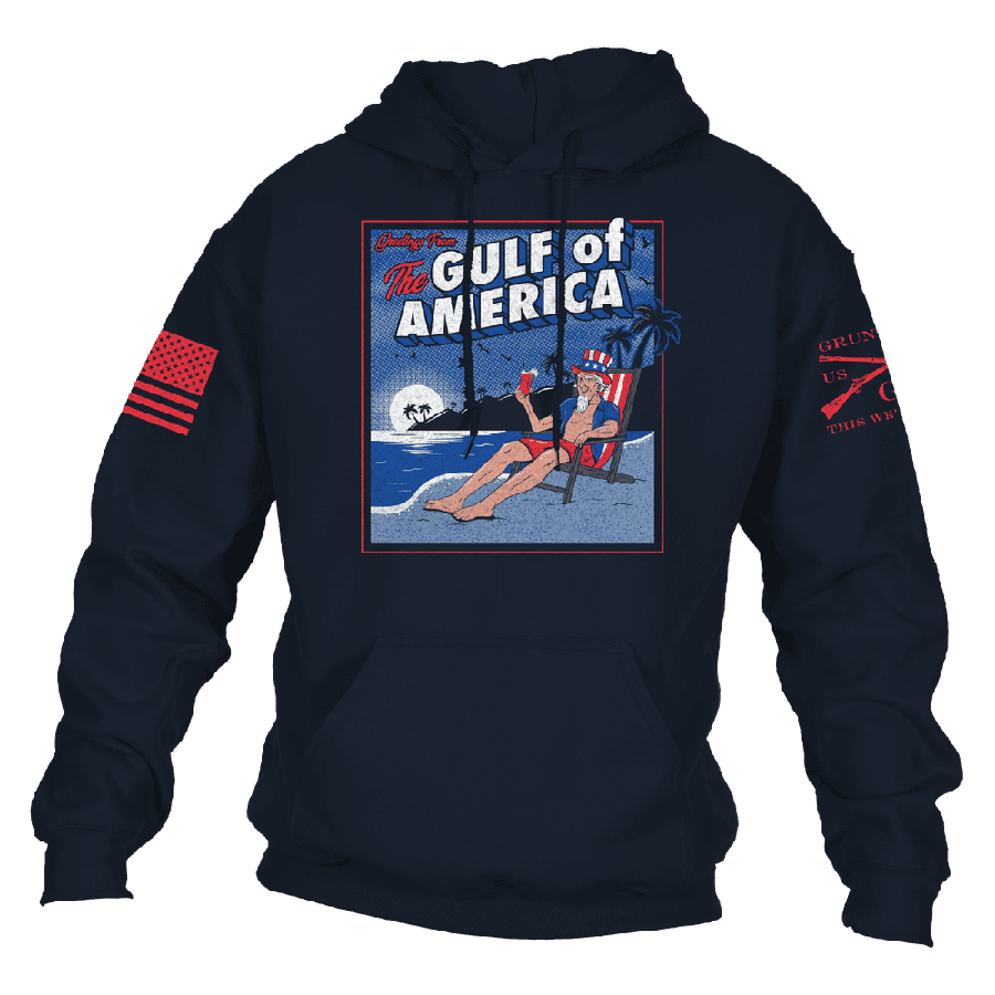 Greetings From The Gulf Of America Hoodie - Navy