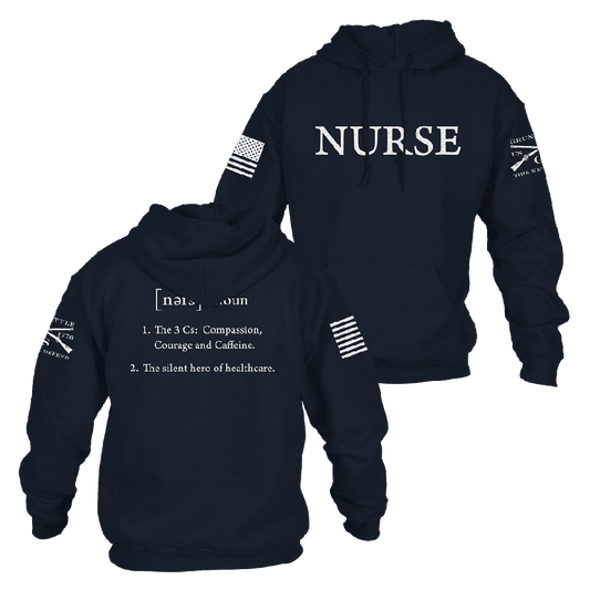 Nurse Defined Hoodie - Navy