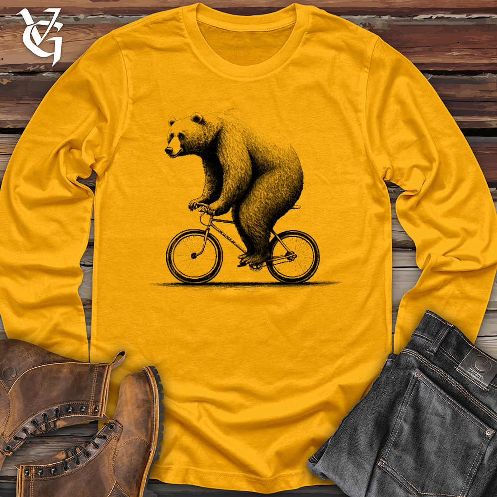 Bear Riding Bike Long Sleeve