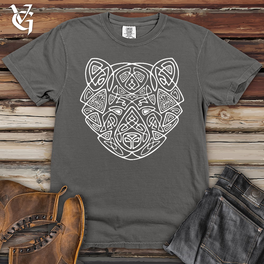 Bear Head Celtic Style Heavy Cotton Comfort Colors Tee