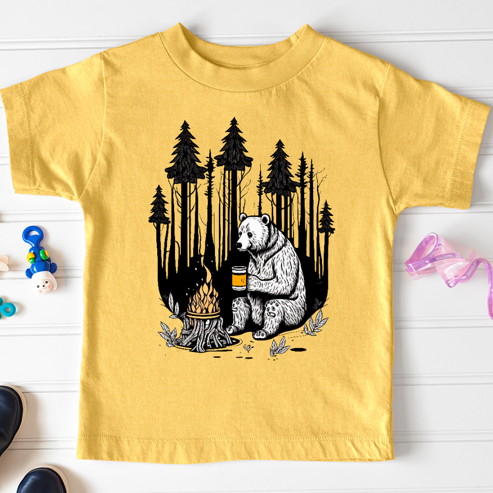 Bear Happy Hour Toddler Tee