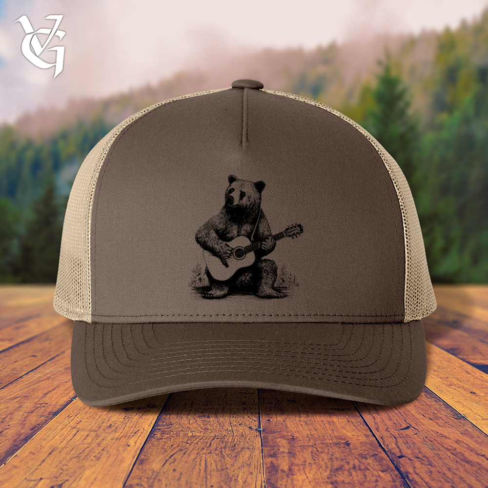 Bear Guitarist Trucker Cap