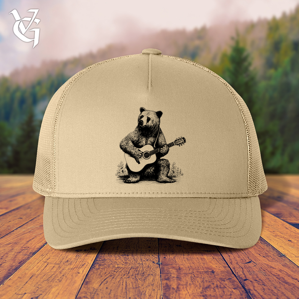 Bear Guitarist Trucker Cap