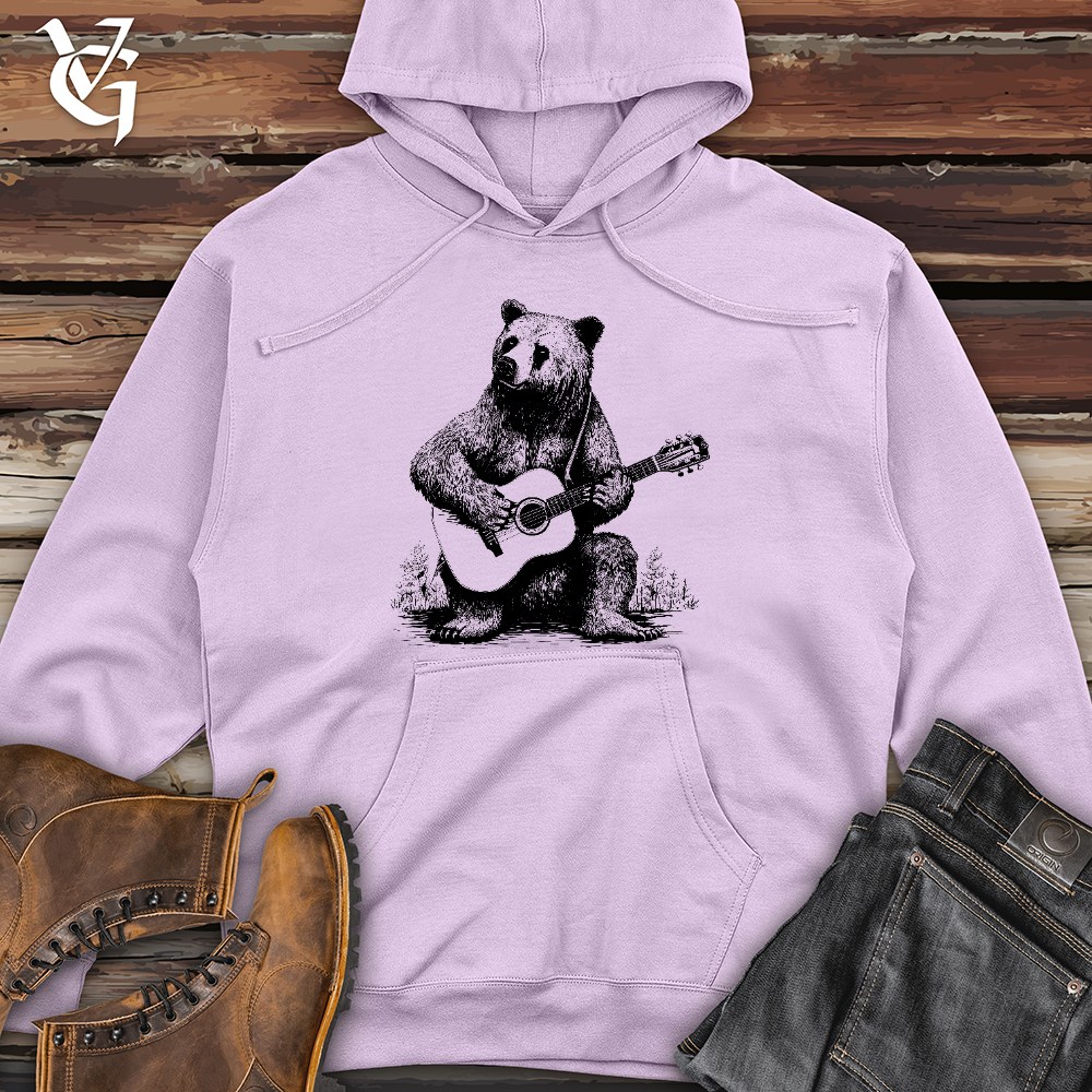 Bear Guitarist Midweight Hooded Sweatshirt