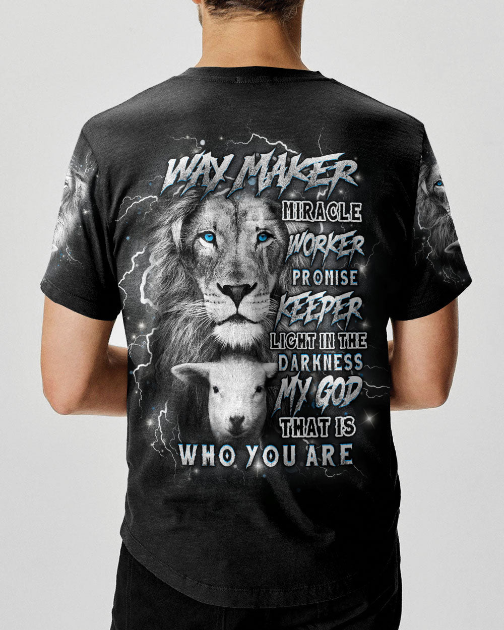 Way Maker Miracle Worker Cross Lion Men's All Over Print Shirt - Yhhn1309242