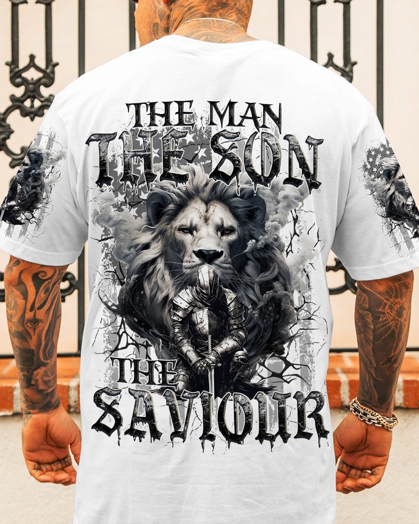 The Man The Son The Saviour Lion Men's All Over Print Shirt - Tyqy2608242