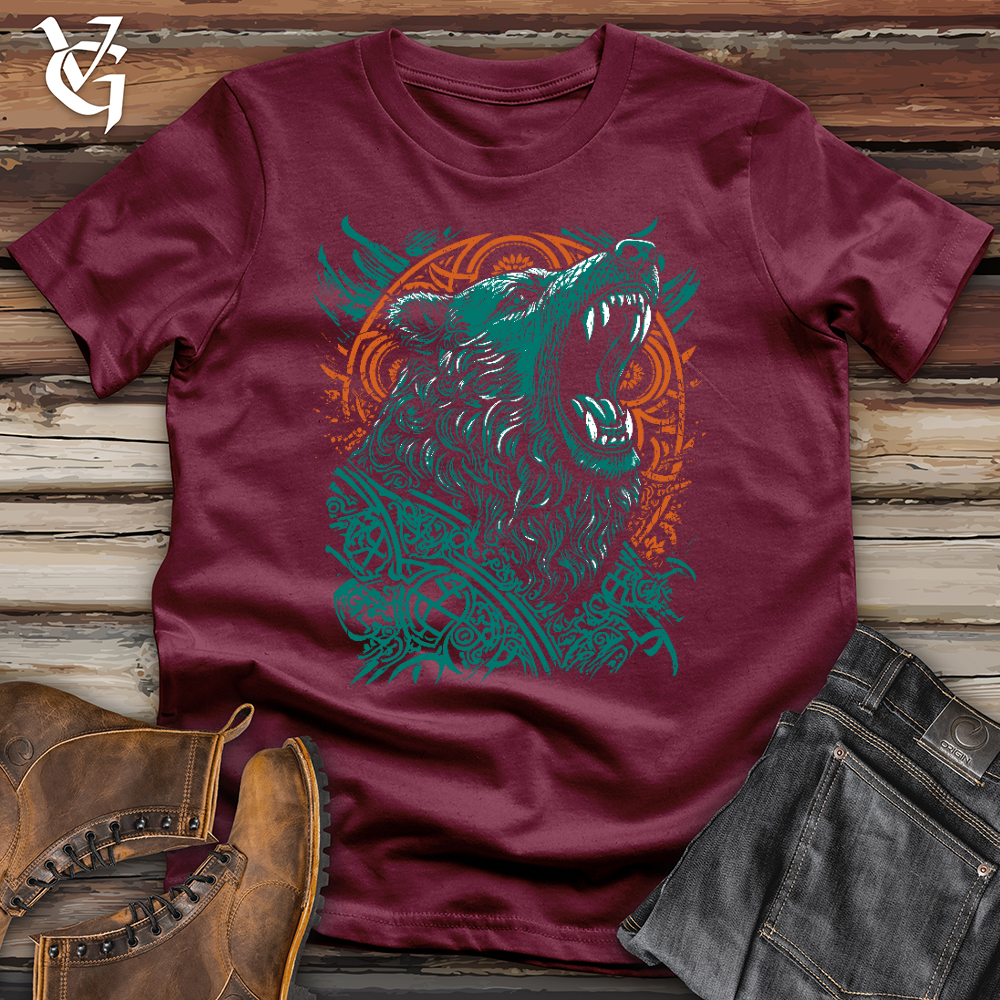 Colorful Celtic Bear Softstyle Tee