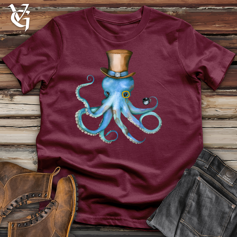 Top Hat Octopus Cotton Tee