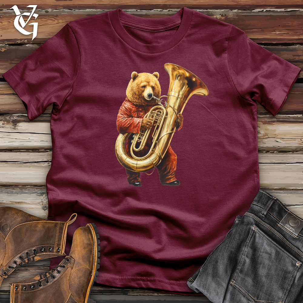 Bear Tuba Player Cotton Tee