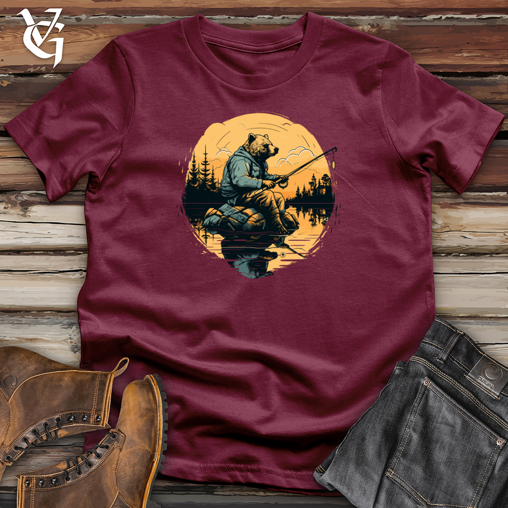 Bear Lakeside Fishing Softstyle Tee