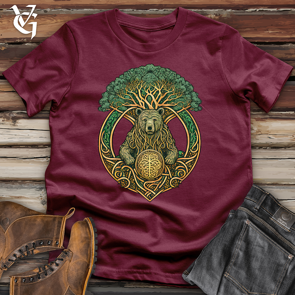 Celtic Bear With Celtic Tree Softstyle Tee