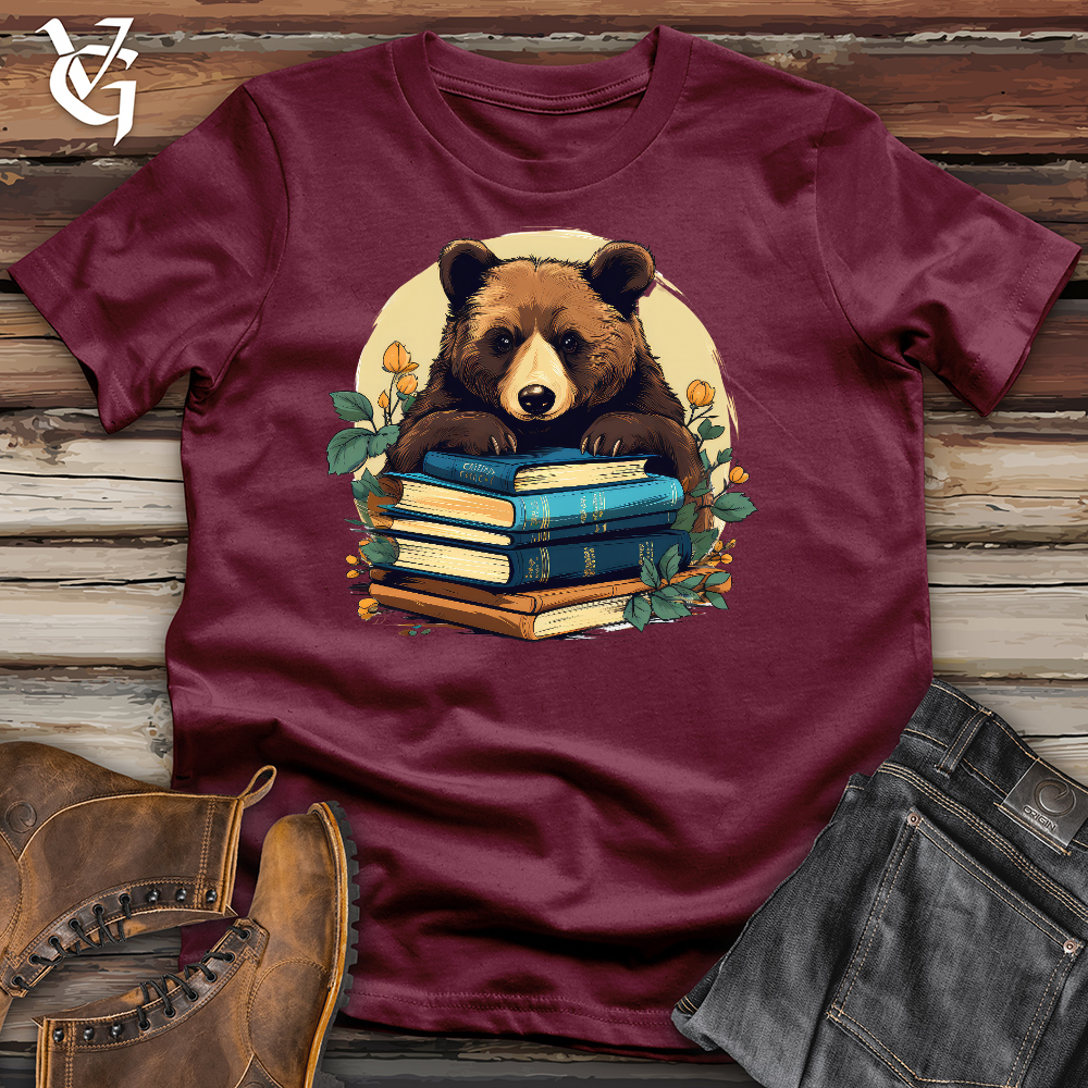 Book Worm Bear Cotton Tee