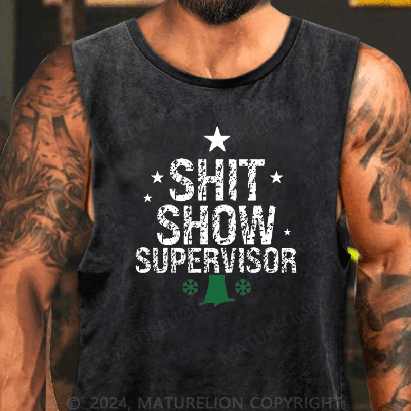 Maturelion ChristmasTank Top Sht Show Supervisor Tank Top