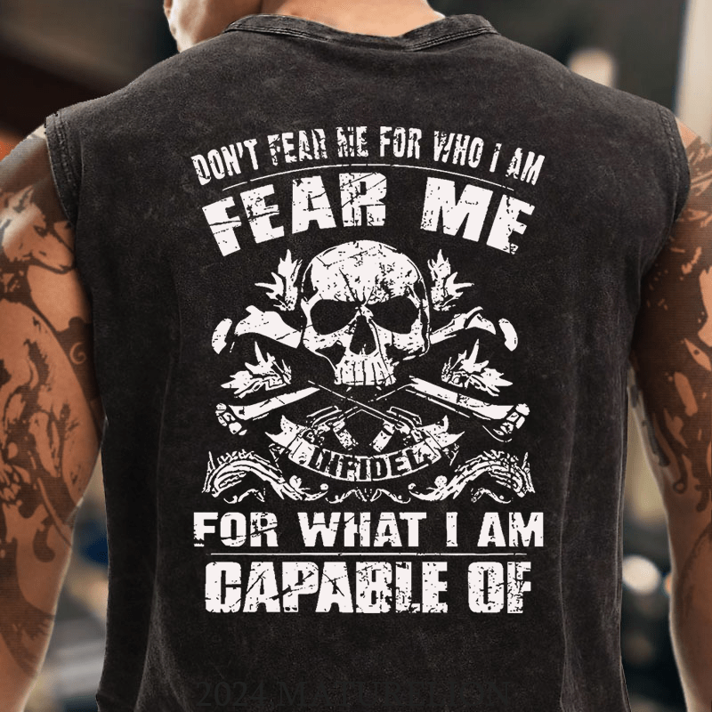 Maturelion Don't Fear Me For Who I Am Fear Me Infidel For What I Am Capable Of Cotton  Tank Top