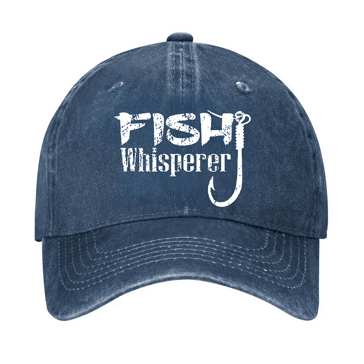 Maturelion Fish Whisperer Funny Fishing Cap