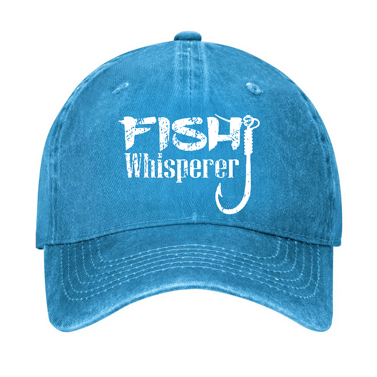 Maturelion Fish Whisperer Funny Fishing Cap