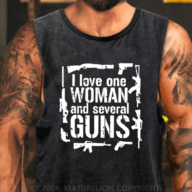 Maturelion I Love One Woman And Several Guns Tank Top