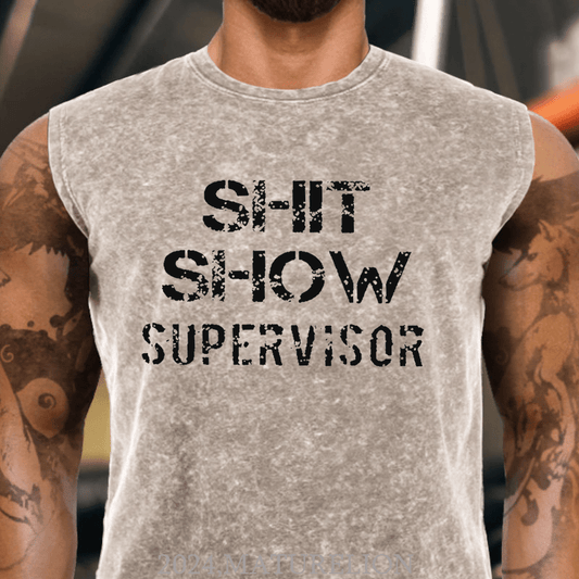 Maturelion Sh*t Show Supervisor Cotton Tank Top