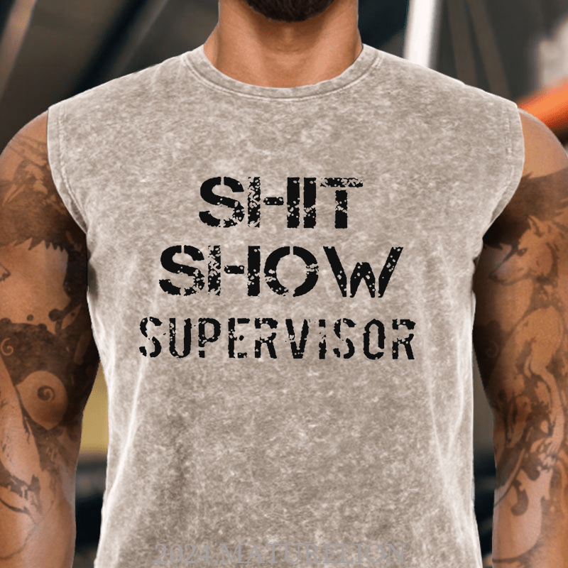 Maturelion Sh*t Show Supervisor Cotton Tank Top