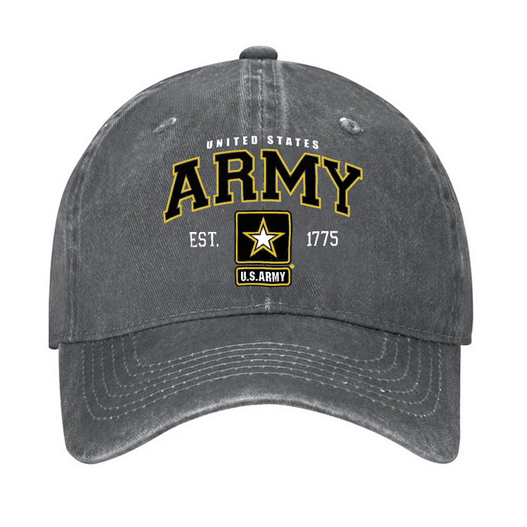 Maturelion US Army Veteran Pride Military United States Graphic Cap (Free Customization)