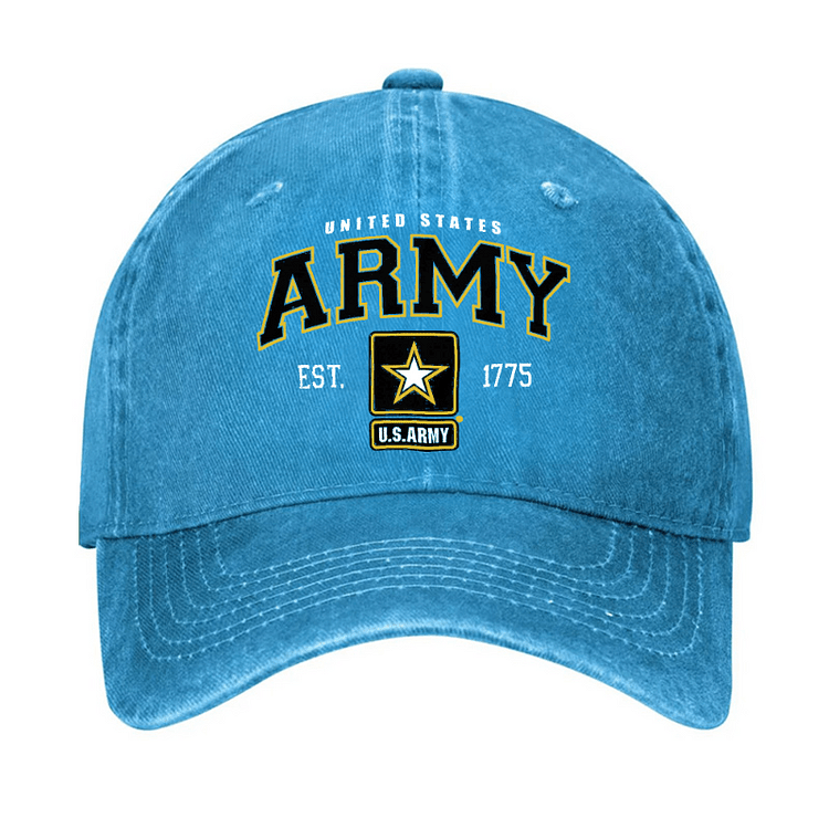 Maturelion US Army Veteran Pride Military United States Graphic Cap (Free Customization)