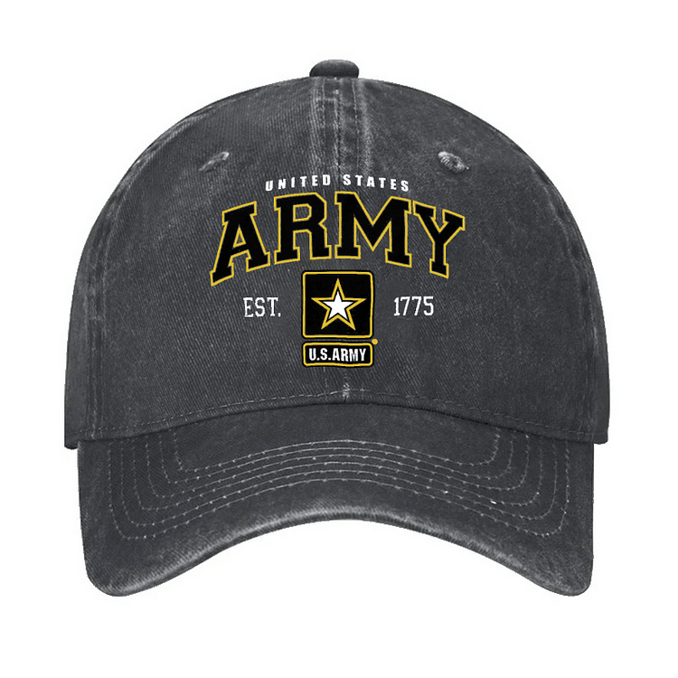 Maturelion US Army Veteran Pride Military United States Graphic Cap (Free Customization)