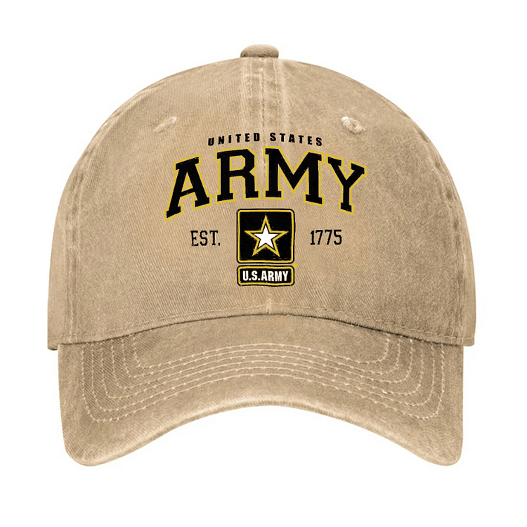 Maturelion US Army Veteran Pride Military United States Graphic Cap (Free Customization)