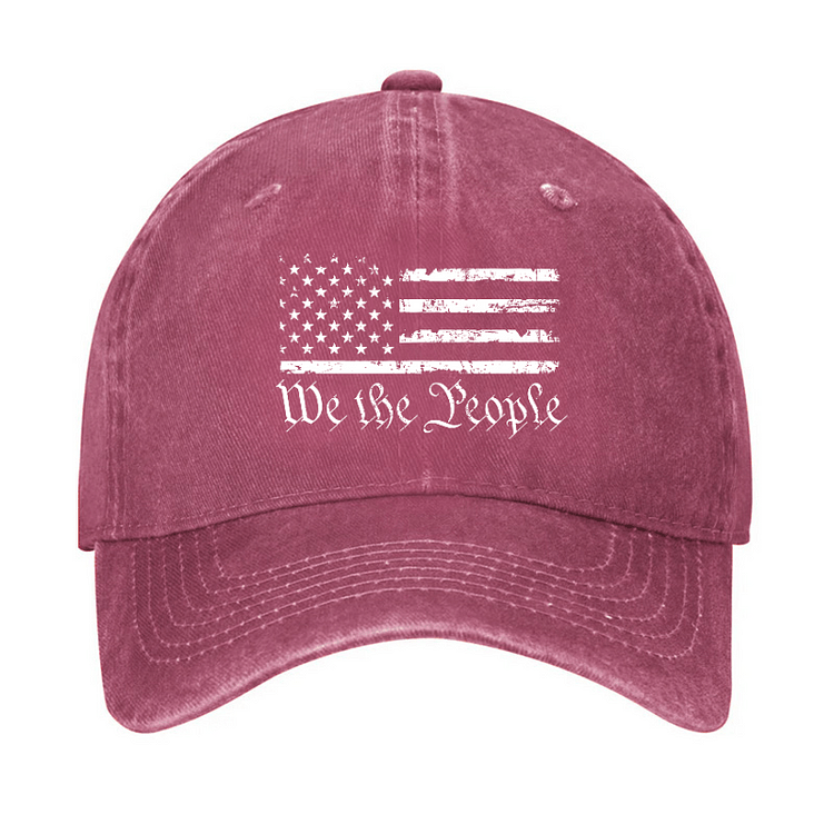 Maturelion We The People USA Flag Print America Cap