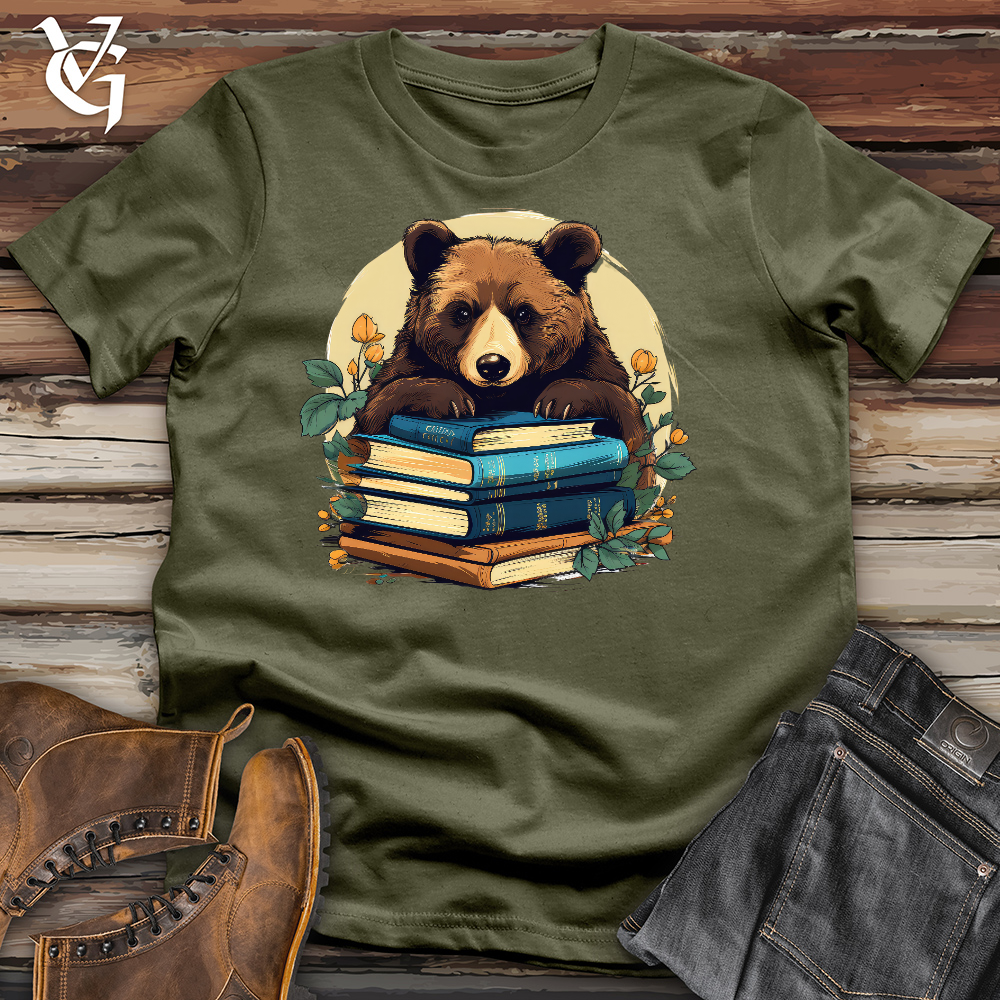 Book Worm Bear Cotton Tee